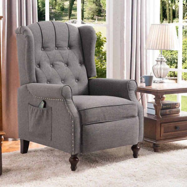 Canora Grey Wingback Accent Chair Reclining Heated Massage Chair